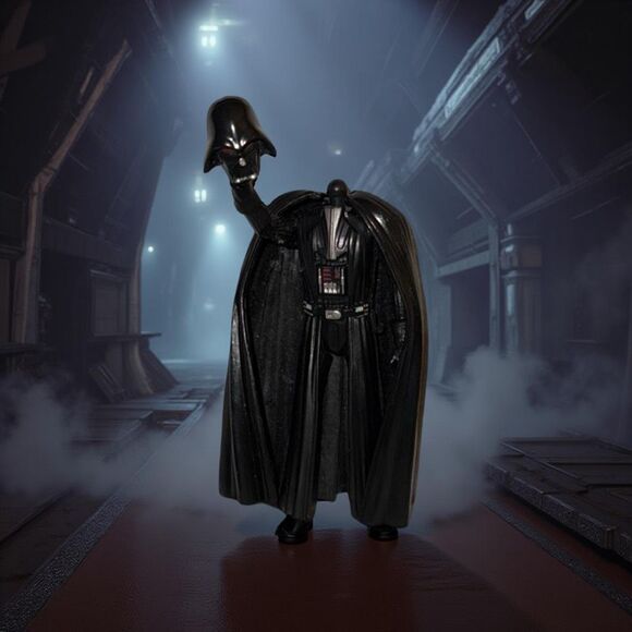 Hasbro Darth Vader Star Wars Removable Head & Cape 3.5” Soft Cape B21 - Picture 1 of 8